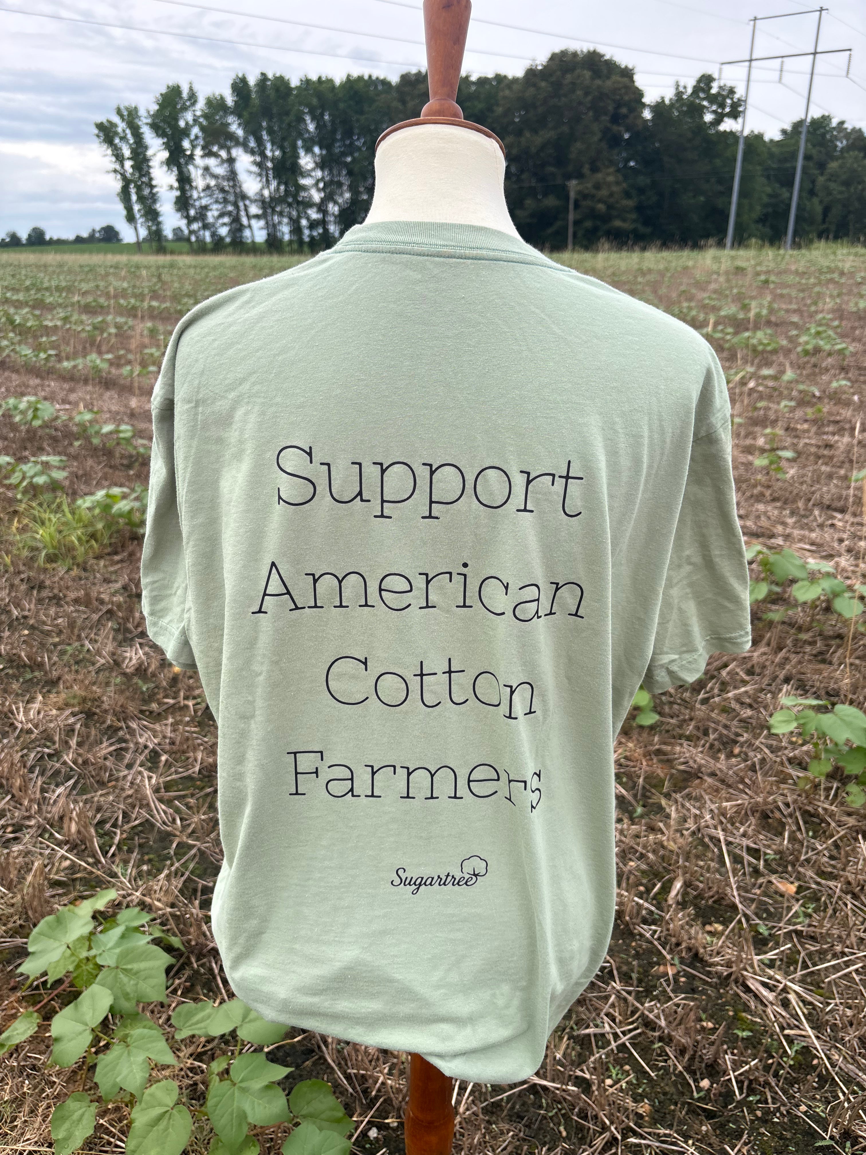 "Support American Cotton Farmers" Pocket Tee