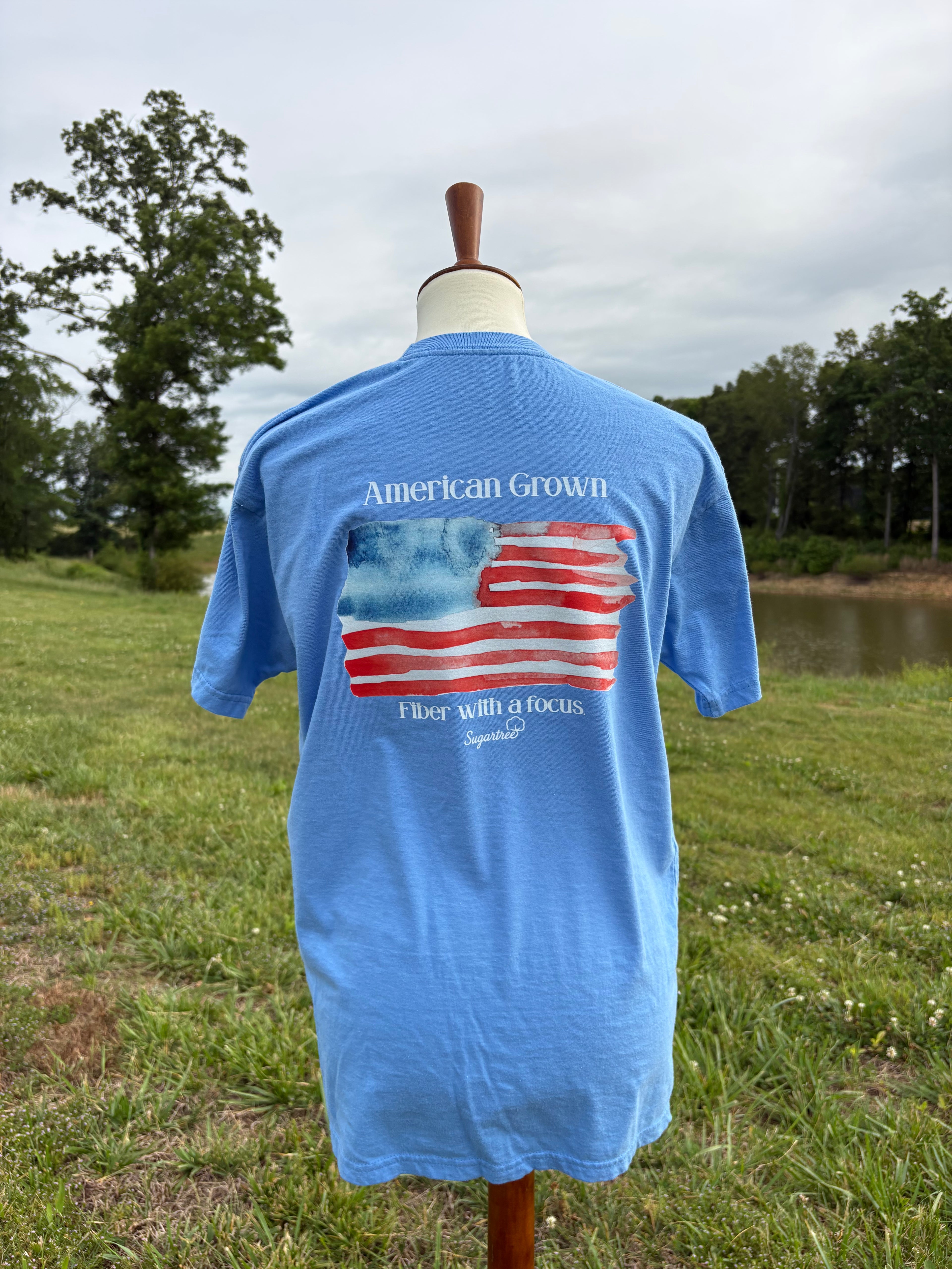 Limited Edition American Grown Watercolor Flag Tee