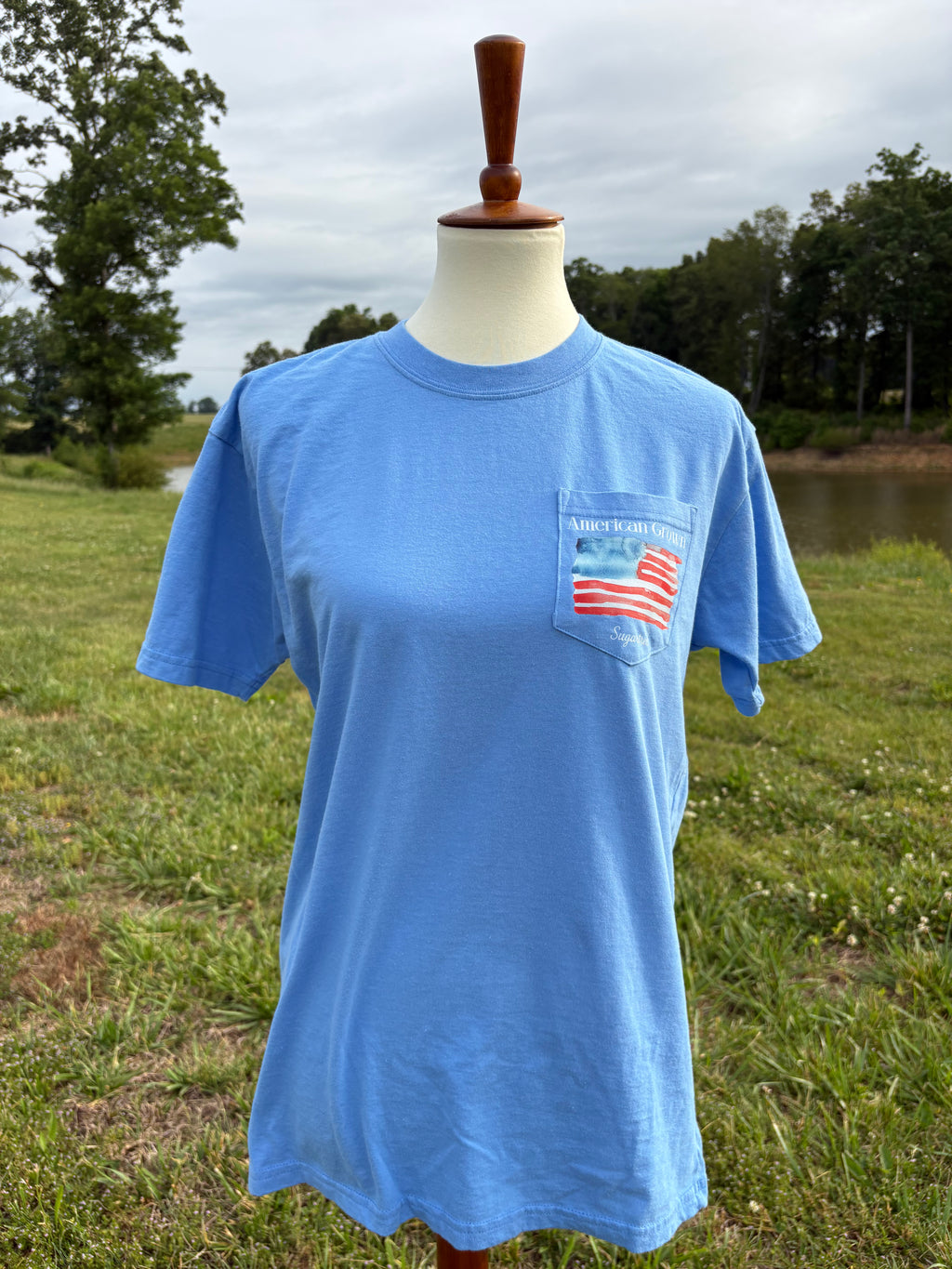 Limited Edition American Grown Watercolor Flag Tee
