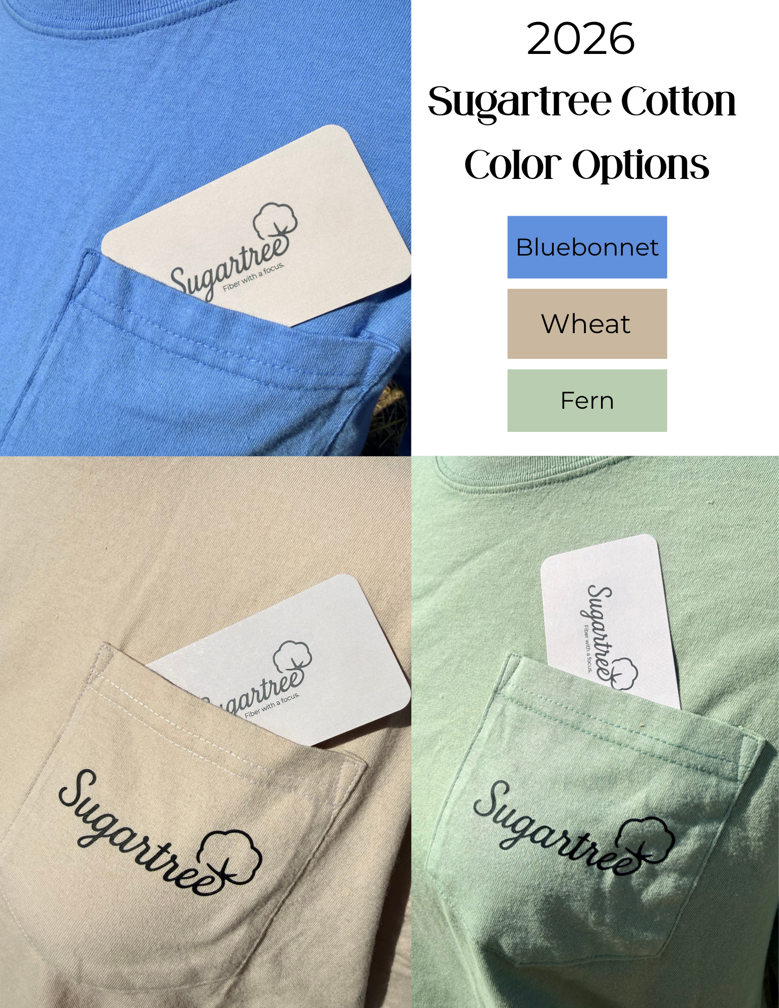 Classic Short Sleeve Pocket T-Shirt - Sugartree Logo